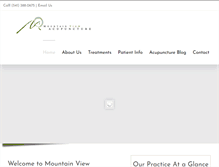 Tablet Screenshot of mountainviewacupuncture.com